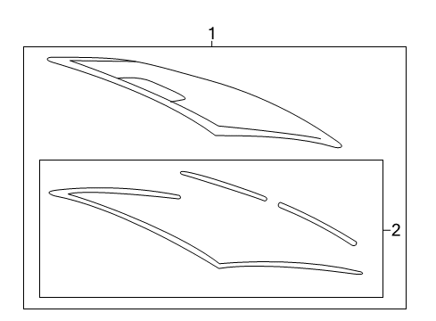 2015 Chevy SS Back Glass Diagram