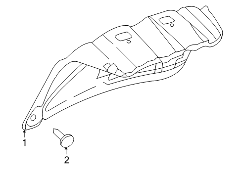 2000 Buick Park Avenue Interior Trim - Trunk Lid Diagram