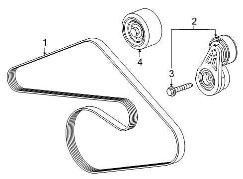 2022 GMC Canyon Belts & Pulleys  Diagram 3 - Thumbnail