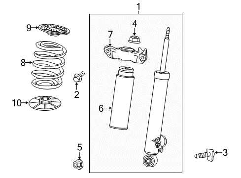 2015 Chevy Impala Shocks & Components - Rear Diagram