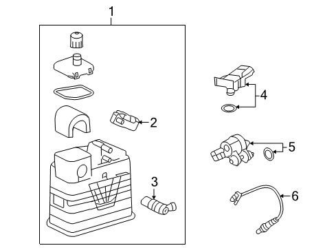 2011 Buick LaCrosse Emission Components Diagram