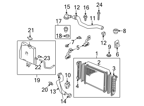 2000 Chevy Impala Radiator & Components Diagram 2 - Thumbnail