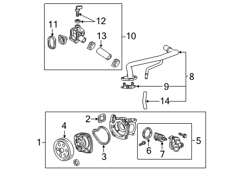 2016 Cadillac ATS Cooling System, Radiator, Water Pump, Cooling Fan Diagram 2 - Thumbnail