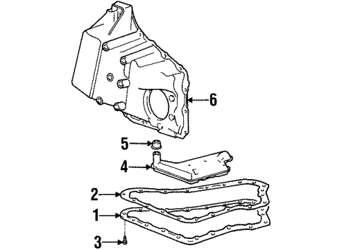 1999 Oldsmobile Intrigue Transaxle Parts Diagram 2 - Thumbnail