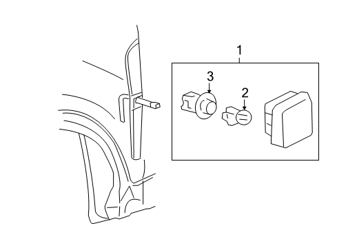 2015 Chevy Captiva Sport Bulbs Diagram 1 - Thumbnail