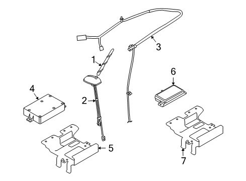 2009 Pontiac G3 Antenna & Radio Diagram