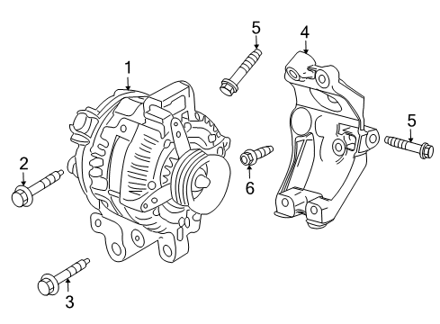 2013 Cadillac CTS Alternator Diagram 6 - Thumbnail