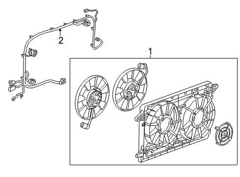 2018 Chevy Volt Harness Assembly, Engine Coolant Fan Wiring Diagram for 84272366