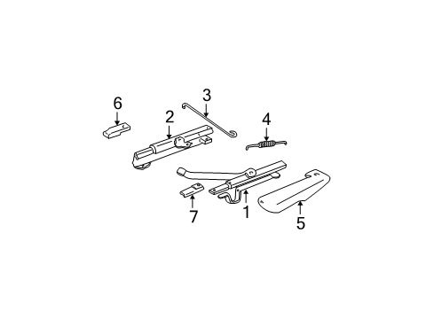 1995 GMC Sonoma Cover,Passenger Seat Outer Adjuster Upper Finish Diagram for 12548755