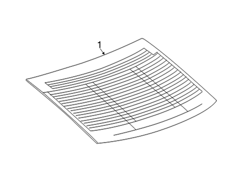 2024 Cadillac CT4 Glass & Hardware  Diagram