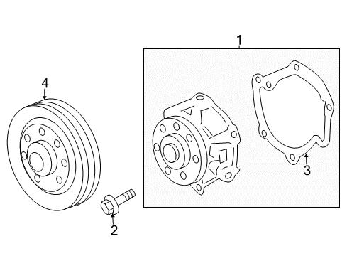 2016 Chevy Caprice Cooling System, Radiator, Water Pump, Cooling Fan Diagram 1 - Thumbnail