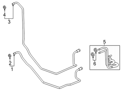 2018 Cadillac XT5 Oil Cooler, Transmission Diagram 2 - Thumbnail