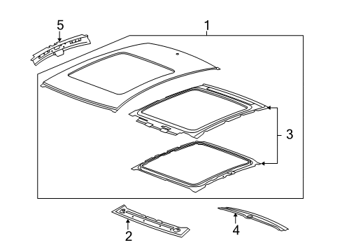 2016 Buick LaCrosse Roof & Components Diagram 1 - Thumbnail