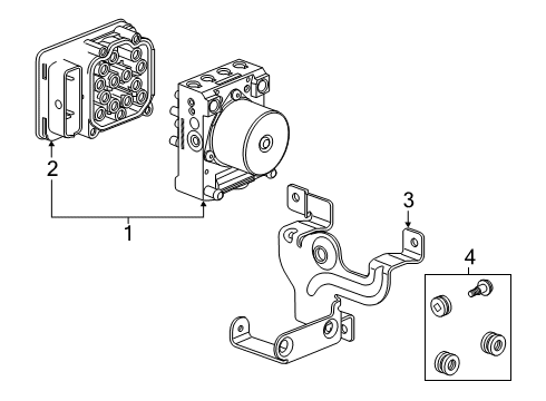 2020 GMC Savana 3500 Sensor Assembly, Rear Wheel Speed Diagram for 84378138