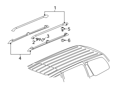 2006 Saturn Relay Luggage Carrier Diagram