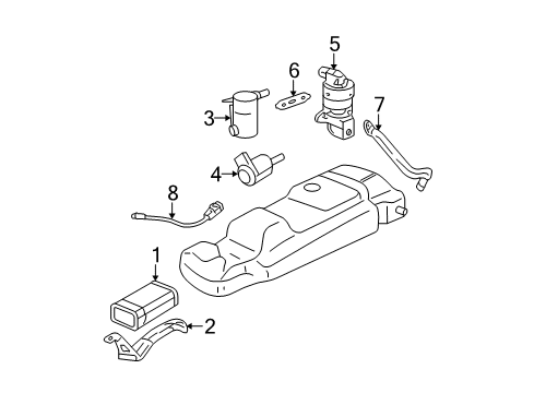 2006 Buick Rendezvous Emission Components Diagram 1 - Thumbnail