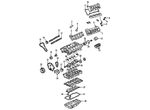 2000 Cadillac Eldorado Camshaft Asm,Inlet (Machining) Diagram for 12572159