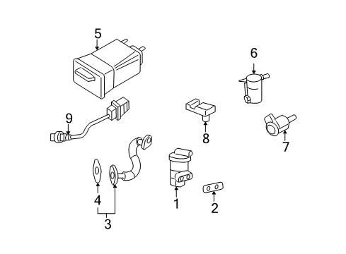 2006 Chevy Uplander Emission Components Diagram