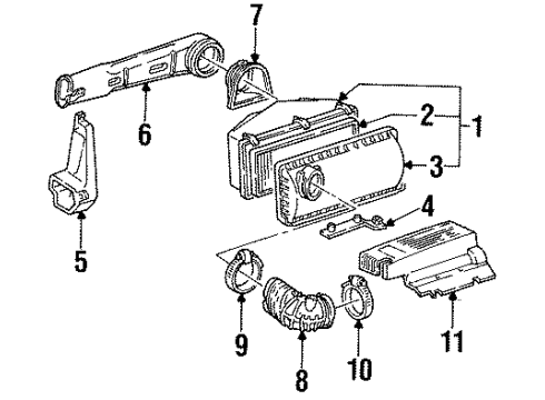 1995 GMC C2500 Suburban Filters Diagram 2 - Thumbnail