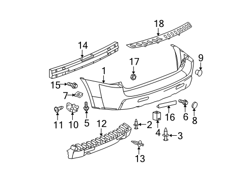 2006 Chevy Equinox Rear Bumper Diagram