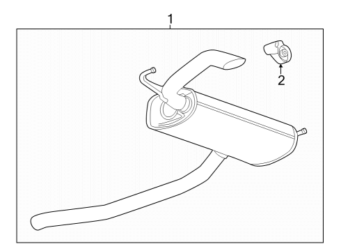 2024 Buick Encore GX Exhaust Components Diagram 4 - Thumbnail