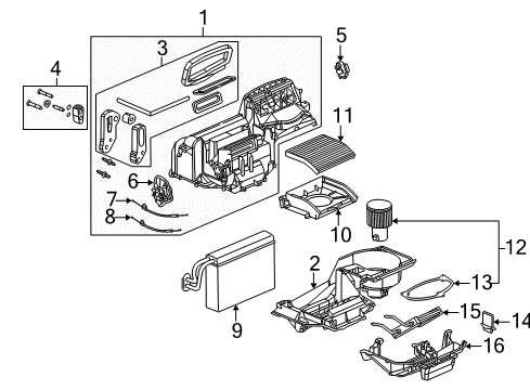 2004 Saturn Ion Resistor Asm,Blower Motor Diagram for 15820140