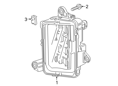 2020 GMC Sierra 1500 Fog Lamps Diagram