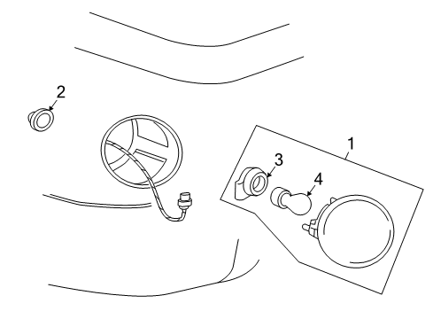 2005 Chevy SSR Connector,Lamp, Stop & Tail & Turn Signal Diagram for 12335715