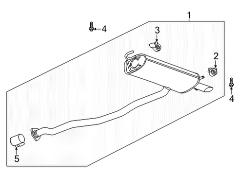 2021 Buick Encore GX Exhaust Components Diagram 5 - Thumbnail