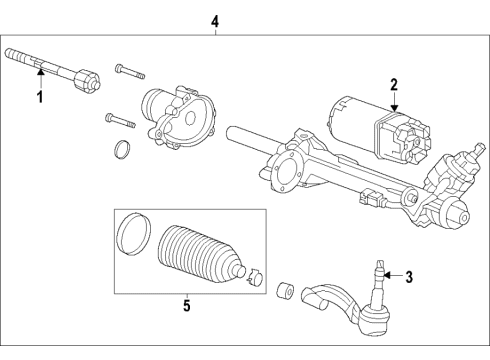 2022 Cadillac CT4 GEAR ASM-ELEC BELT DRV RACK & PINION STRG Diagram for 86804805