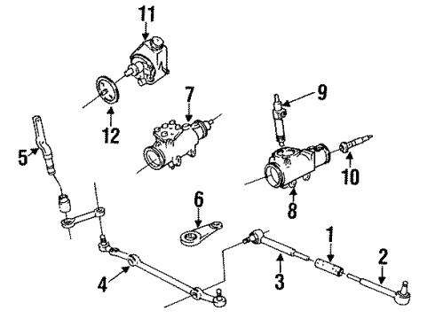 1992 Oldsmobile Custom Cruiser Valve Kit,Steering Gear Check Diagram for 7834284