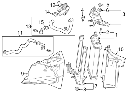 2022 Cadillac CT5 Gasket, Engine Coolant Thermostat Housing Diagram for 12620318