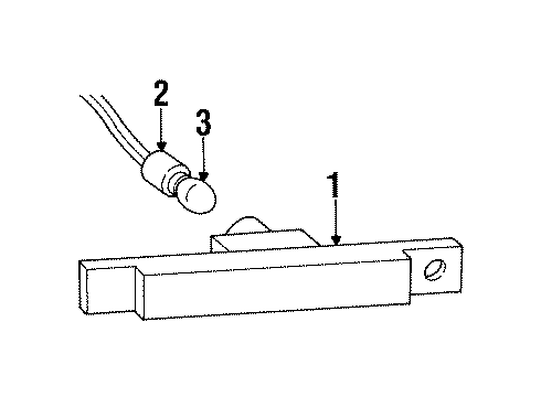 1991 Saturn SL2 Side Marker Lamps, Electrical Diagram