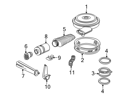 1995 GMC C1500 Air Intake Diagram 1 - Thumbnail