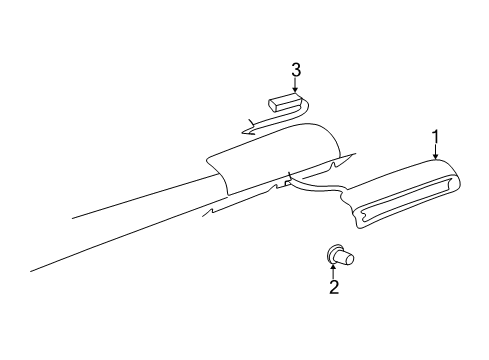 2002 GMC Savana 1500 Lamp Assembly, High Mount Stop Diagram for 5977270