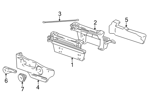 2006 Buick Rendezvous Panel Asm,Passenger Seat Cushion Outer Finish *Gray Diagram for 89043204