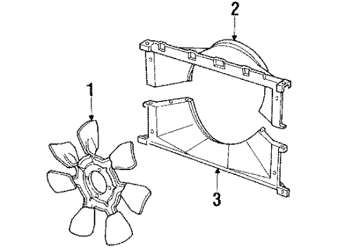 1985 Chevy S10 Cooling System, Radiator, Water Pump, Cooling Fan Diagram 1 - Thumbnail