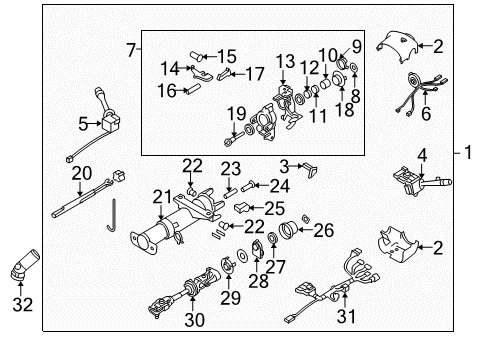 2008 Pontiac Grand Prix Harness Asm,Steering Column Wiring Diagram for 19150048