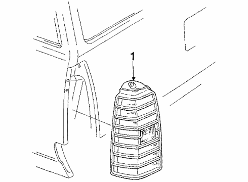 1986 Buick Skyhawk Lamp Diagram for 917941