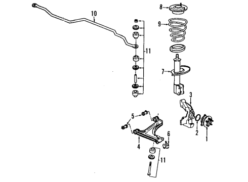 1991 Chevy Corsica BOOT KIT Diagram for 7847525