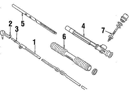 1984 Cadillac Cimarron P/S Pump & Hoses, Steering Gear & Linkage Diagram 2 - Thumbnail