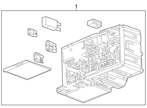 2023 GMC Canyon BLOCK ASM-I/P WRG HARN JUNC Diagram for 85598799