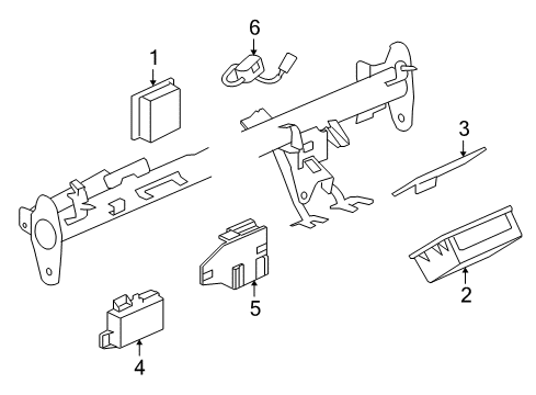 2008 Saturn Astra Comn Interface Module Assembly(Vehicle Interface Unit) Diagram for 94721783