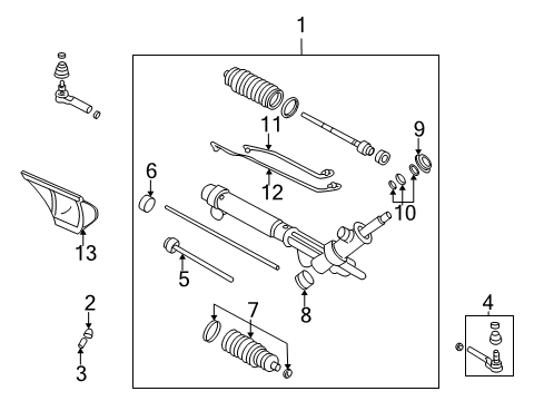 2004 Chevy Venture P/S Pump & Hoses, Steering Gear & Linkage Diagram 2 - Thumbnail