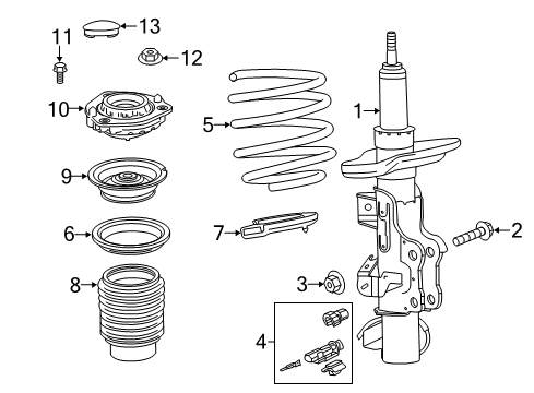 2018 Chevy Camaro Connector Kit,Wiring Harness *Light Gray Diagram for 19366856