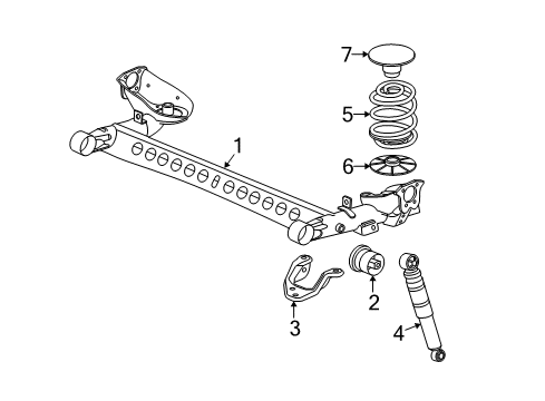 2004 Saturn Ion Rear Suspension Diagram 3 - Thumbnail