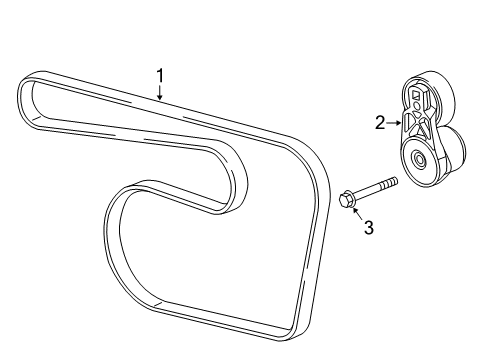 2018 Chevy Cruze Belts & Pulleys Diagram