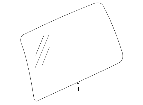 2007 Saturn Relay Side Loading Door - Glass & Hardware Diagram