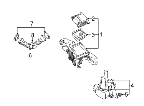 1996 Pontiac Sunfire Filters Diagram 3 - Thumbnail