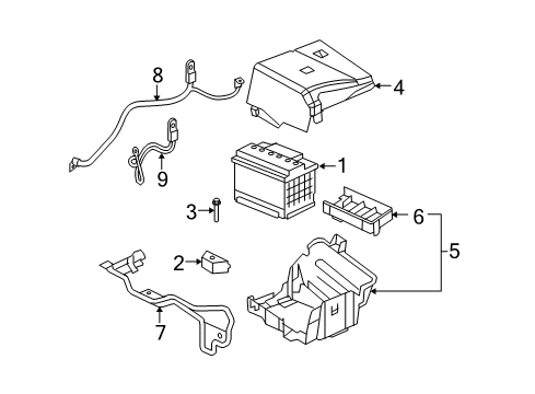 2010 Chevy Malibu Cable Assembly, Battery Negative Diagram for 20925642